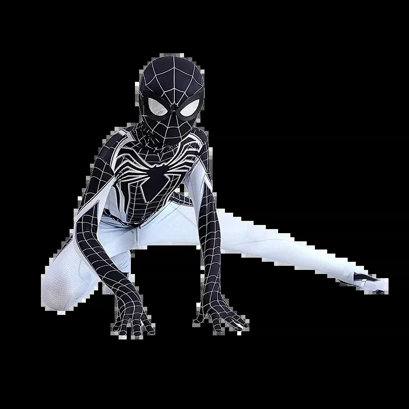 Zona negativa Spiderman Costume supereroe Spider Man Cosplay body per bambini Zentai Halloween Spider Man Cosplay tuta