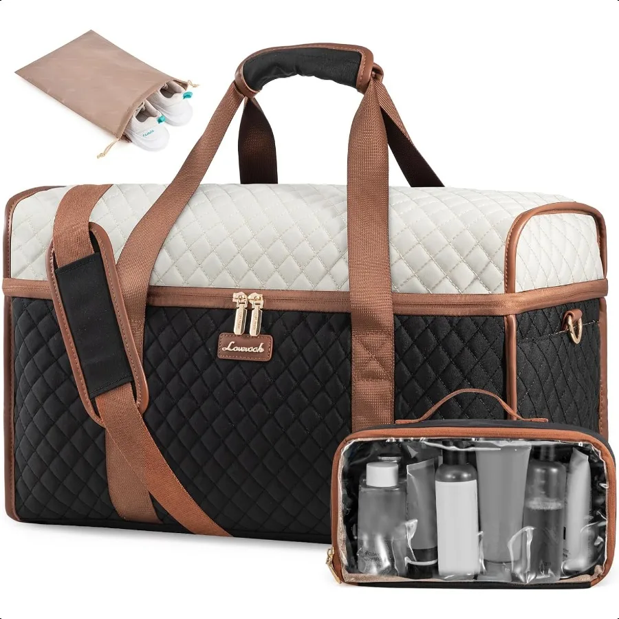 

LOVEVOOK Travel Duffle Bag Weekender Bags For Women Carry On Duffel Bags For Airplanes Overnight Bag With Toiletry Bag Hospital