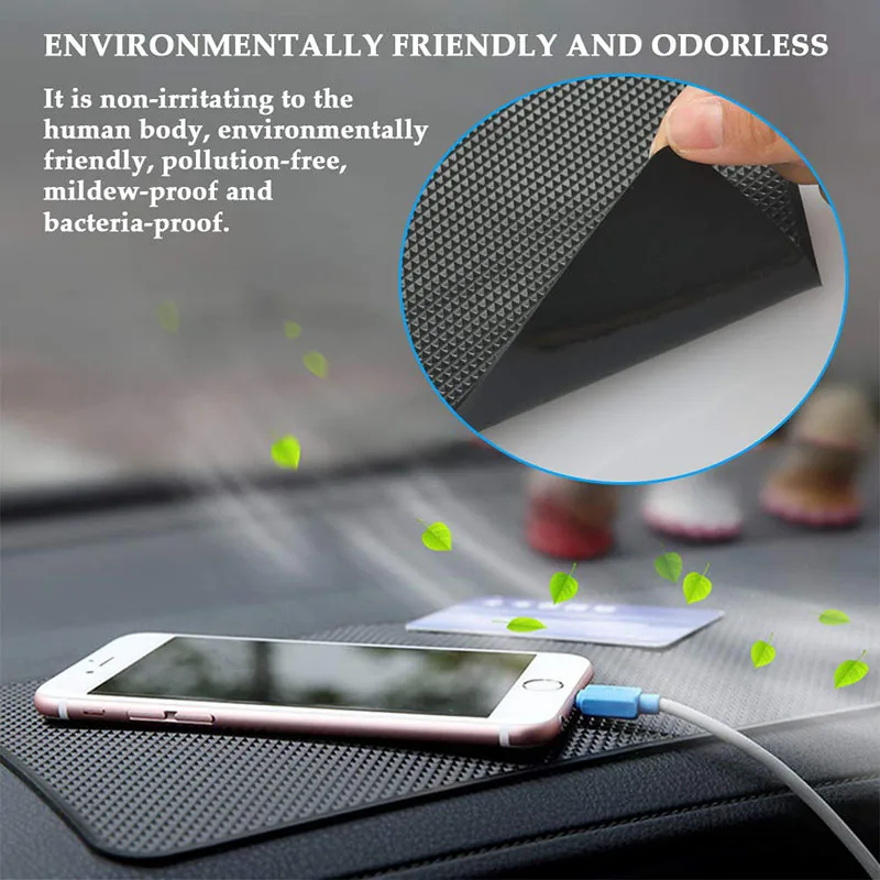 Car Non Slip Mat Sticky Anti Slip PVC Pads Heat Resistant Car Dashboard Phone Sunglasses Holder Car Styling Lnterior