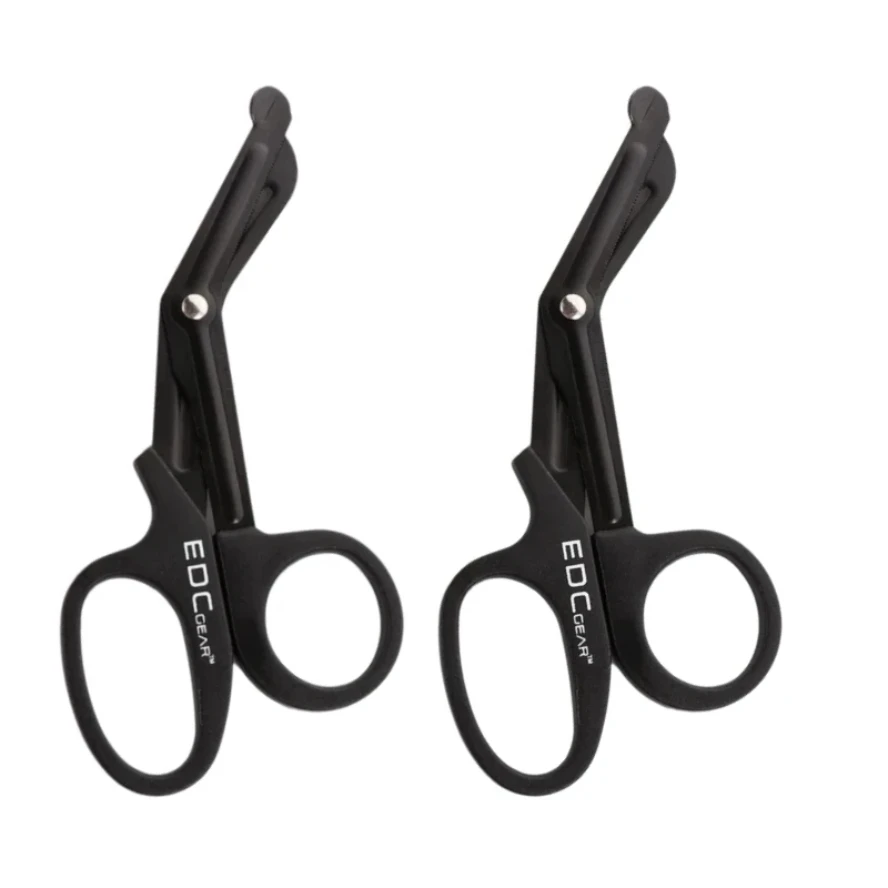 

1PCS thick Medical Rescue Scissors Plastic Handle Stainless Steel Wound Gauze First Aid Scissors Practical Outdoor Nurse Scissor