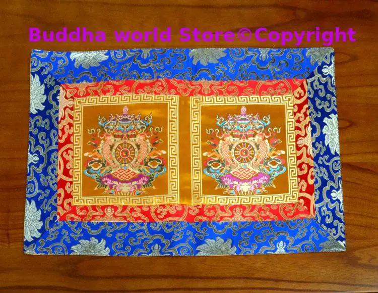 Wholesale Buddhism supply Tibet Nepal family home Temple Auspicious Worship Altar Buddha statue Table cloth mat Cushion