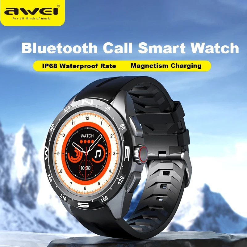 Awei H22 New Women Bluetooth Call Smart Watch HeartRate Blood Pressure Monitoring Smartwatch IP68 Waterproof Men Smartwatch