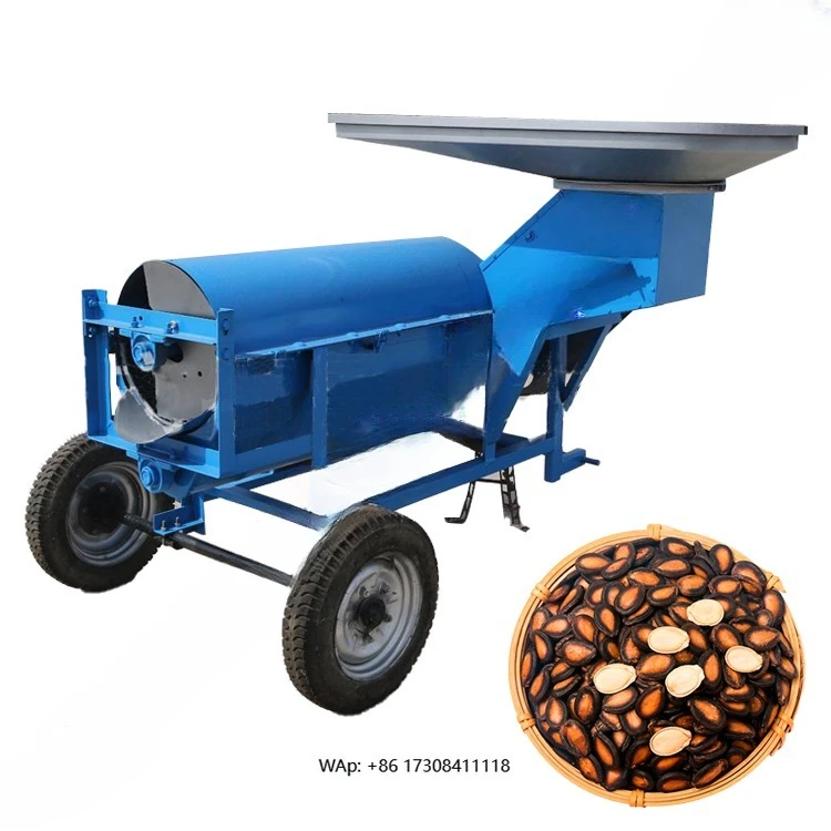 Processing seed separation pumpkin seed collector
