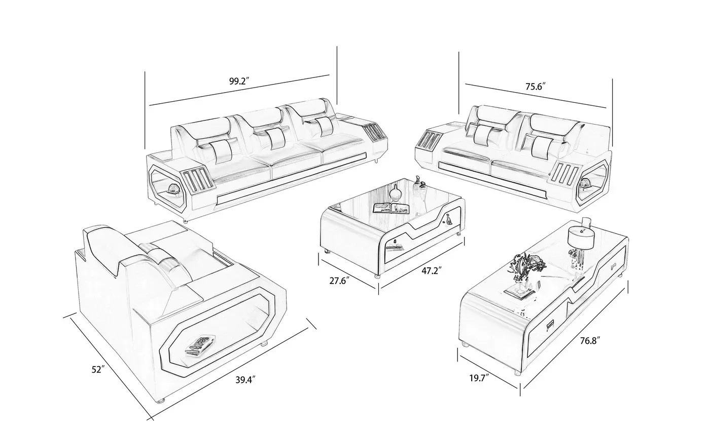 1+2+3 Pełny zestaw sof z prawdziwej skóry Meble do salonu Skórzana sofa Meble Sofa segmentowa