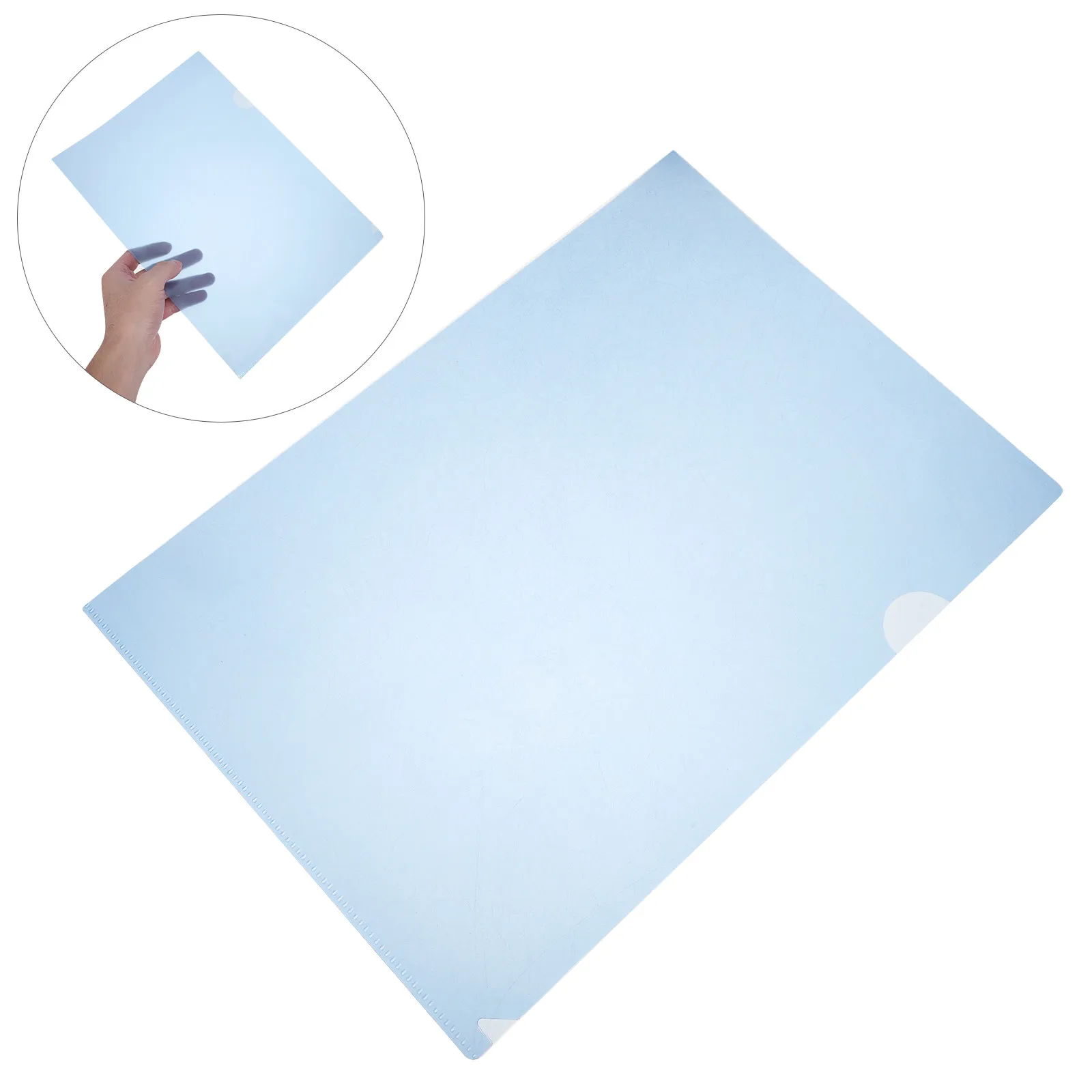 30Pcs A4 Transparent L Type Document Expanding Wallets High Durability Plastic Folders for Quick File Retrieval Organizing
