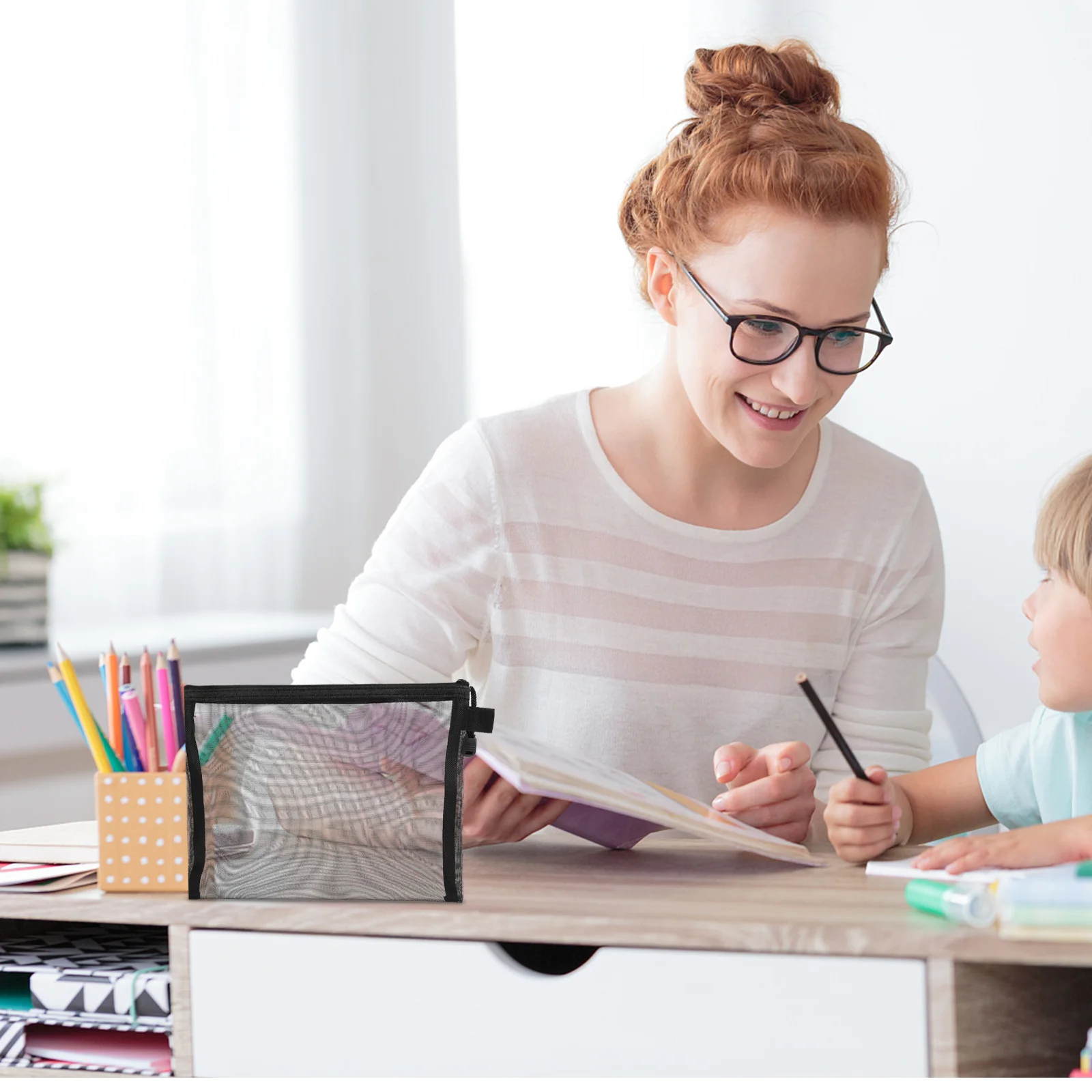 15Pcs Versatile Mesh Pouches Zipper Organizer Bags for Cosmetics Pencils Travel and Daily Use Bag Organizer Pouches