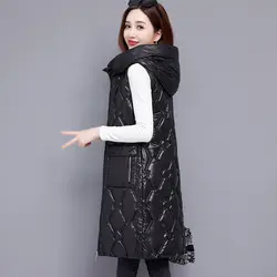 Trend Coat Street Wear Down Padded  Vest Jacket for Women Duck Sleeveless Vests Jackets Woman Winter 2024 New Coats T366