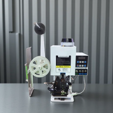 220V/110V 2T Fully Automatic Multi-core Sheath Wire Stripping and Crimping Terminal Machine With Horizontal Mold Cable Crimper