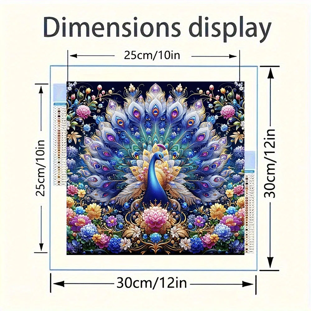 Peacock Diamond Painting Kit 4