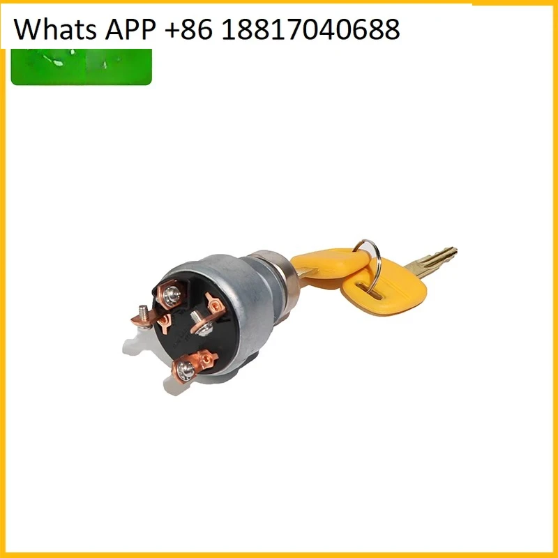 E320B/C/D pelle 4 fils 6 fils interrupteur d'allumage clé de démarrage tête de serrure de porte électrique