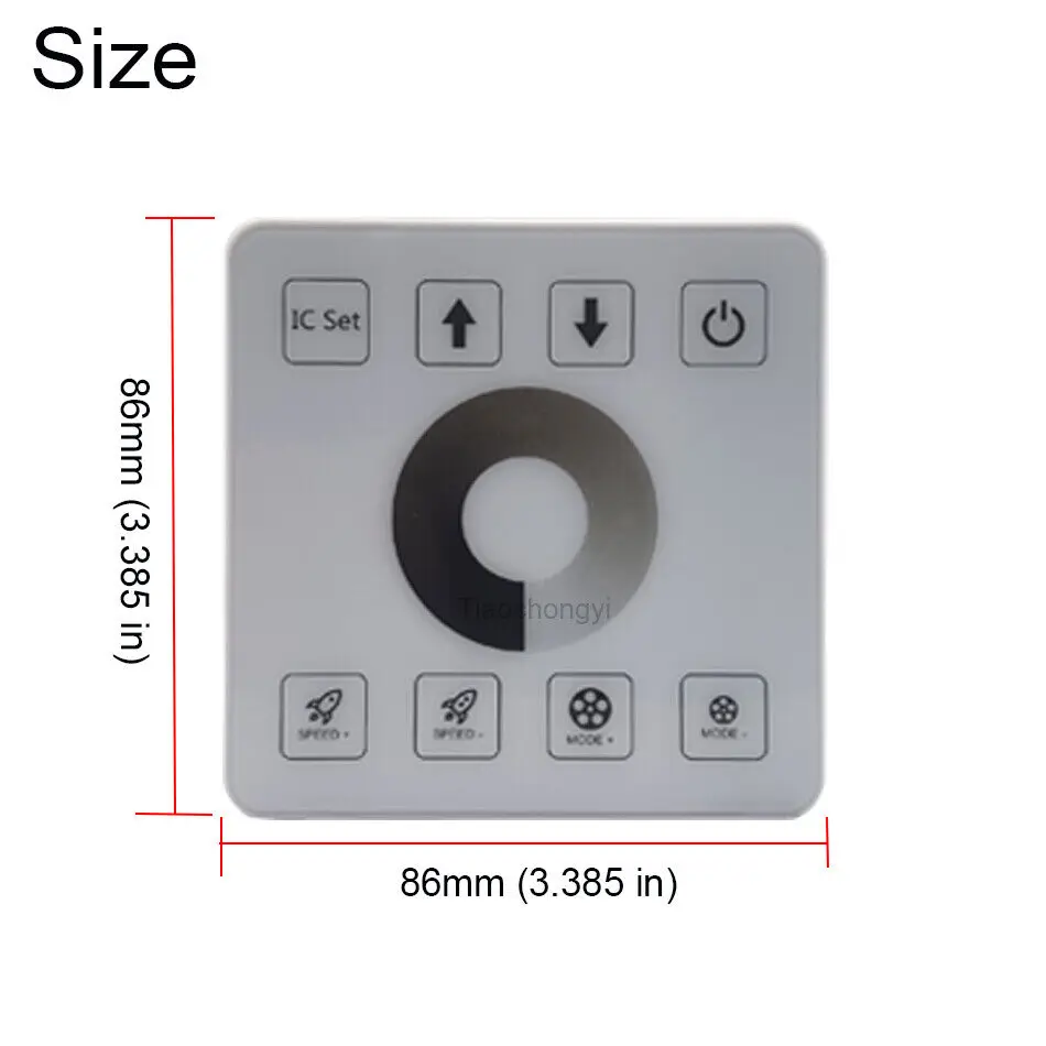 8Keys Touch Panel LED controller For DC5-24V WS2812B WS2811 Single Color CCT RGB Running Water Flowing Horse Race LED Strip