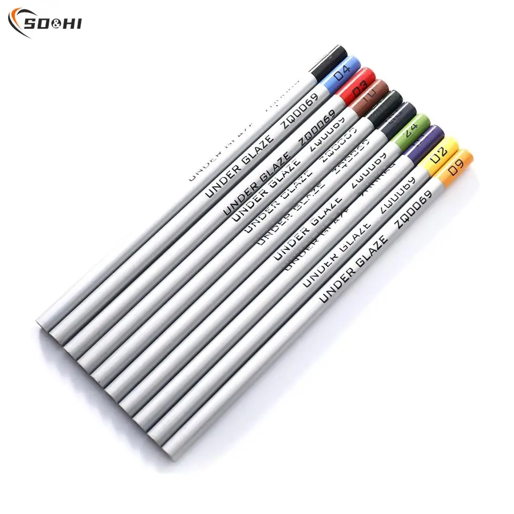 

1pc Ceramic Art Under-glaze Color Pencil DIY Painting Color Painting Element Tool Hand-painted Glaze Powder Pen