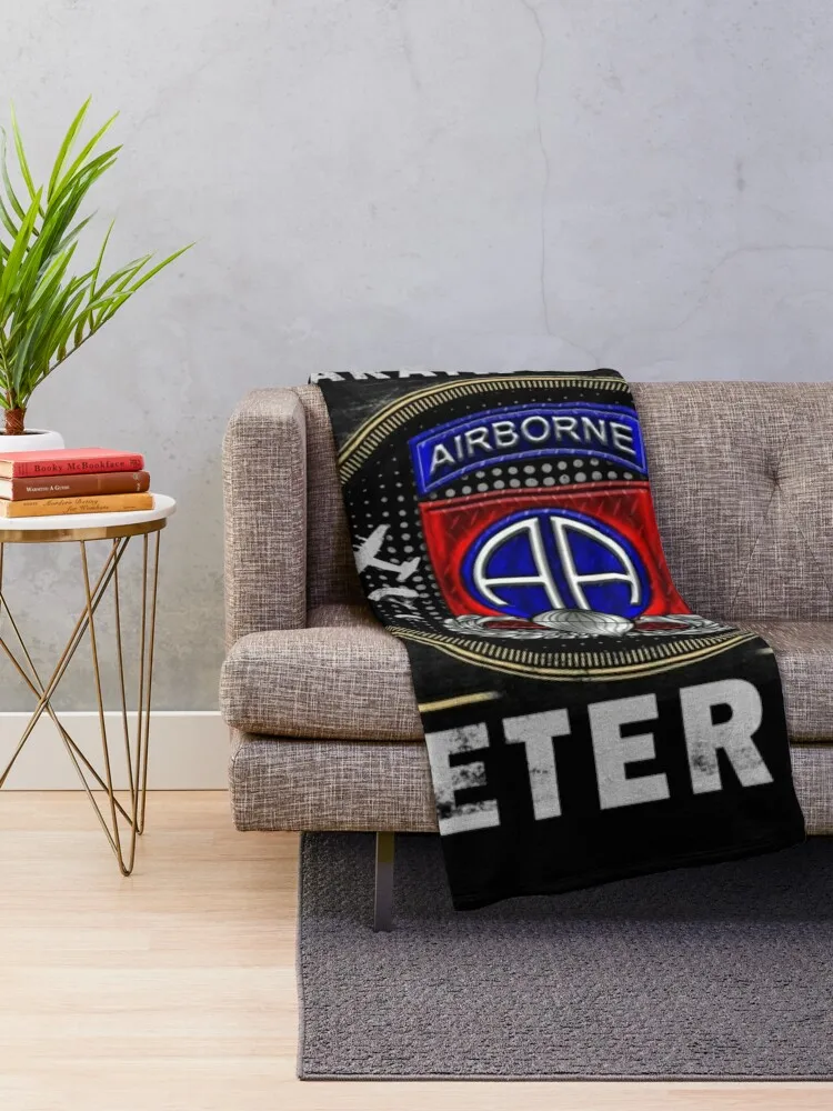 82nd Airborne Paratrooper Veteran Throw Blanket Sleeping Bag Blankets Sofas Of Decoration Cute Plaid Blankets