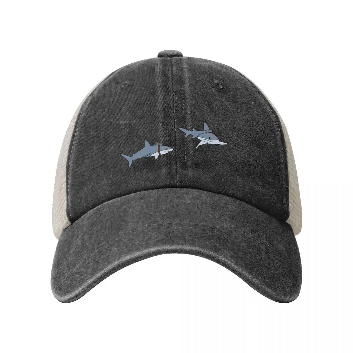 Sharks with laser beams Baseball Cap Trucker Cap fishing hat Anime Streetwear Women Caps Men's