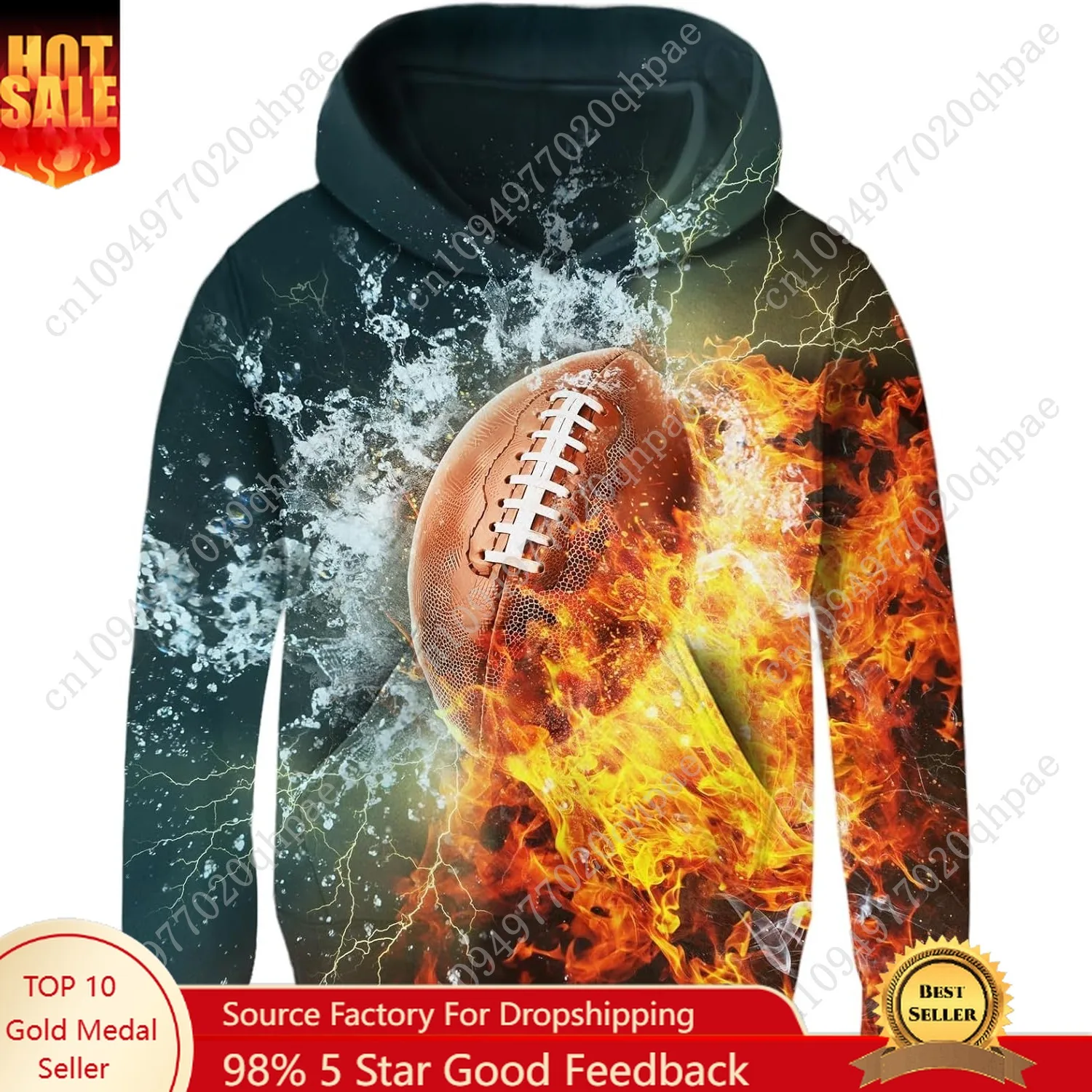 

Idgreatim Kids 3D Graphic Pullover Hoodies Warm Thick Hooded Sweatshirt for Boys Girls 6-16 Years