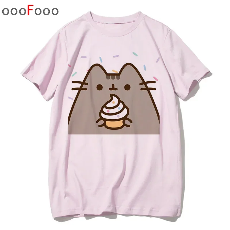 Pusheen women Tee shirts cat cartoon female t shirt top t-shirt tshirt kawaii korean  90s harajuku casual graphic