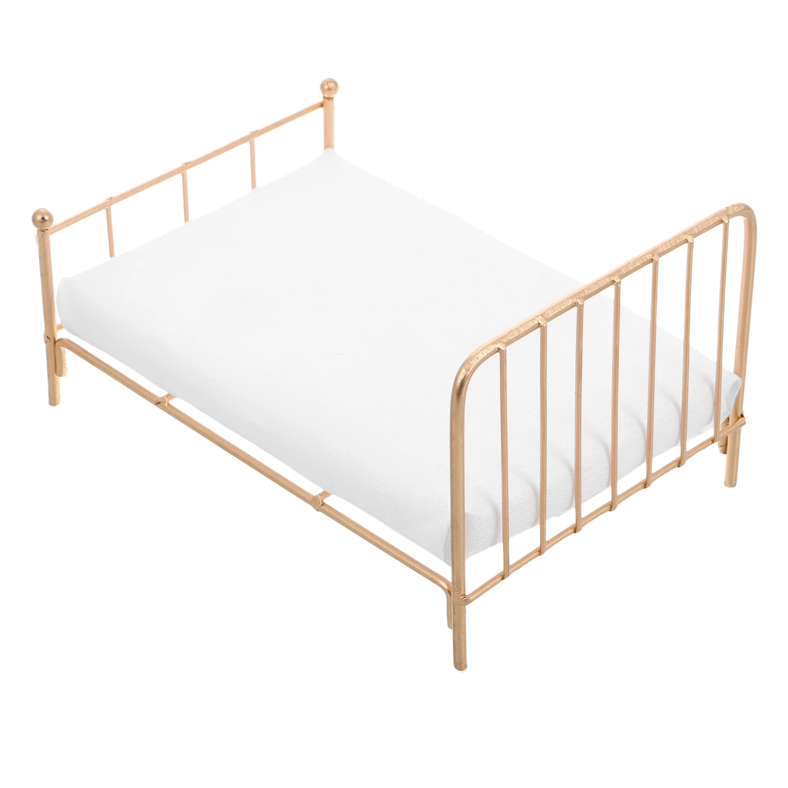

s Miniature Furniture Realistic Single Bed dollbed Mattress dolls house toy bedroom Dollhouse Accessories Bed decor bunk beds