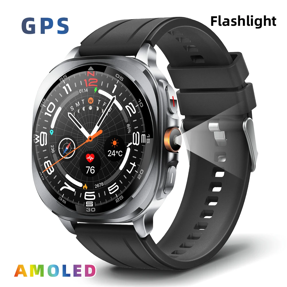 Altimeter Compass Watch - TS400 2025 New Amoled Smart Watch