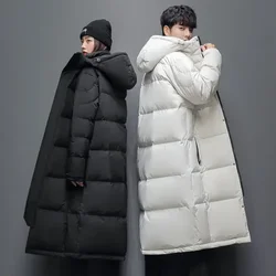 Men Winter Long Duck Down Coats Hooded Casual  Jackets High Quality Male Outdoor Windproof Warm   Mens Clothing