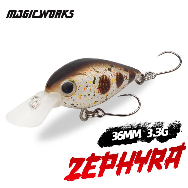

Magic Works Crankbait Fishing Lure Artificial Floating Fishing Baits 3.3g 36mm Pike Bass Fishing Lure New Arrivals 2025