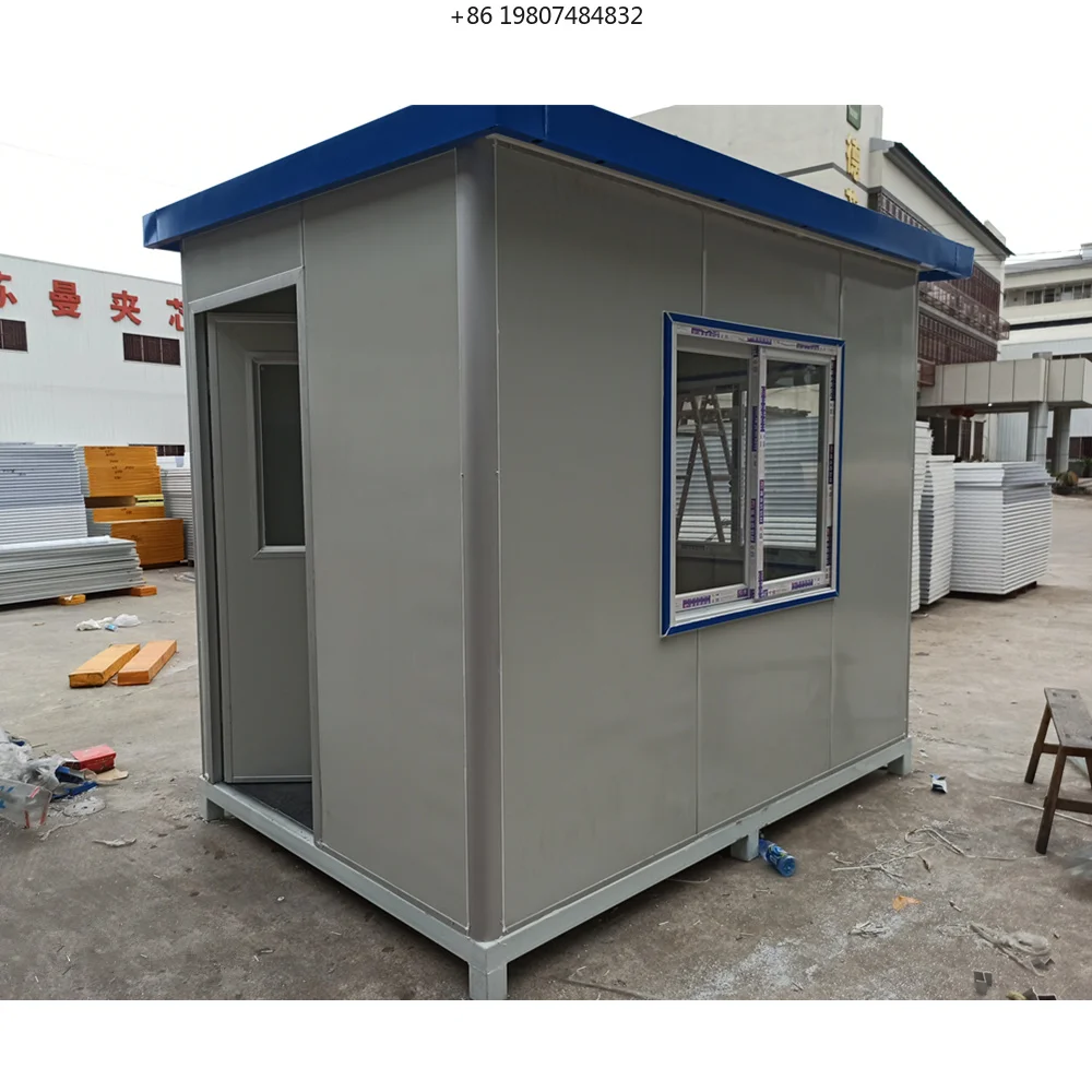 Sandwich Panel Steel Container Security Booth, Customizable Durable Lightweight, 15-30 Year Life, AliExpress Hot Sale