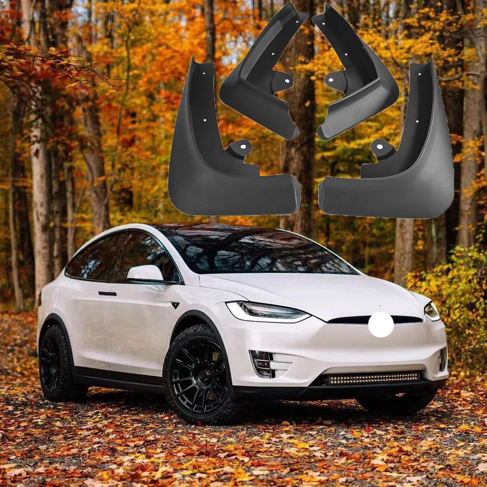 

4PCS Car-styling Mudguard For Tesla Model X 2016 2017 2018 2019 Mud Flaps Splash Guard Mudguards Fender Anti-splash Wheel