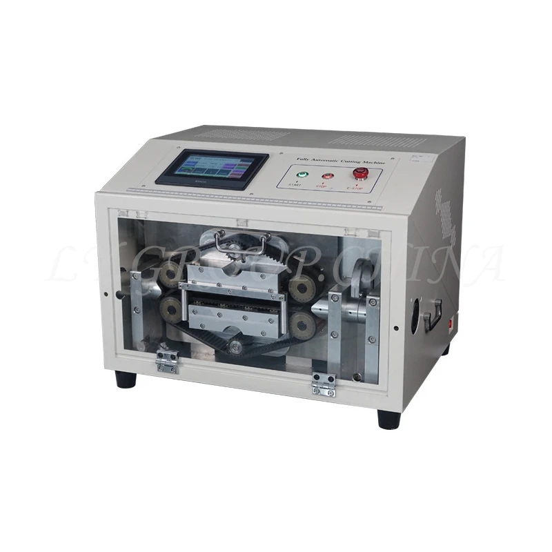 LY-335 Automatic Pipe Cutting Machine Belt-Drive 6 Wheels LY-100 Wire Tube Sleeving For Wire Cable Max Cut Diameter 3-35MM 100MM