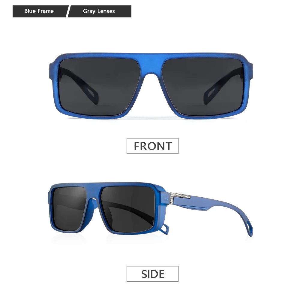 CRIXALIS 3-teilige polarisierte Sonnenbrille für den Außenbereich, für Herren und Damen, modisch, Sport, Angeln, Sonnenbrille, männlich, quadratisch, Driving Shades UV400 – Detail 8