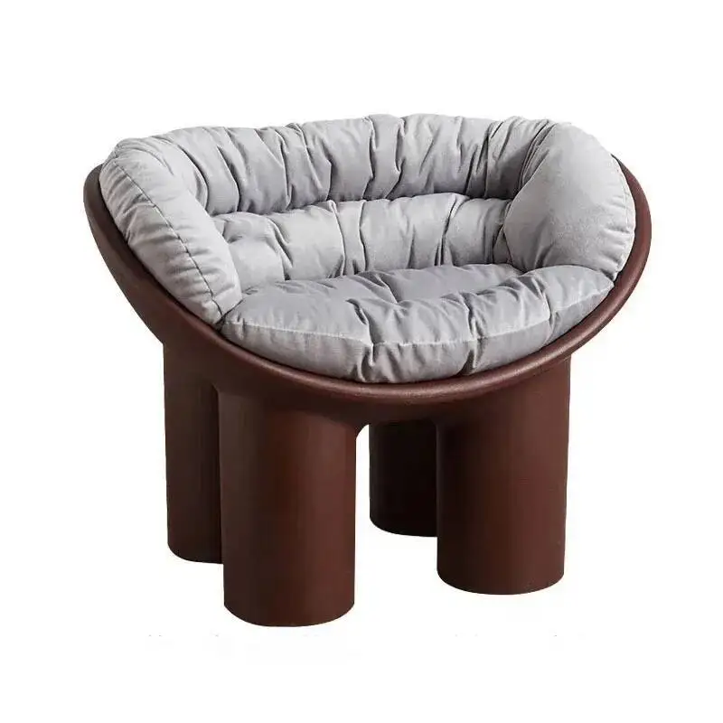 

Designer Plastic Living Room Chair Nordic Home Furniture Elephant Chair with Cushion Armchair Living Room Leisure Backrest Chair