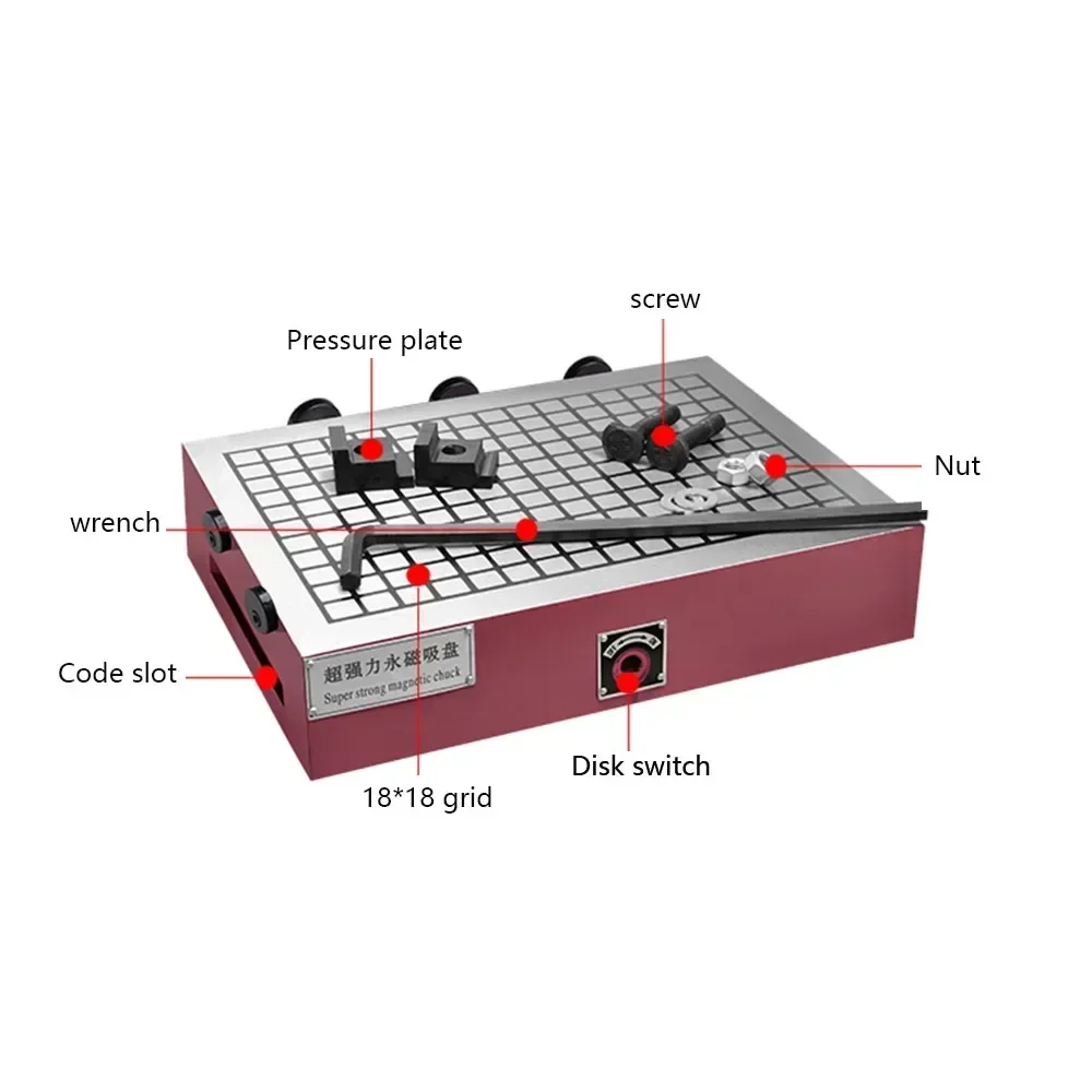 Permanent magnet chuck CNC super powerful permanent magnet chuck Machining center disk milling machine magnetic table