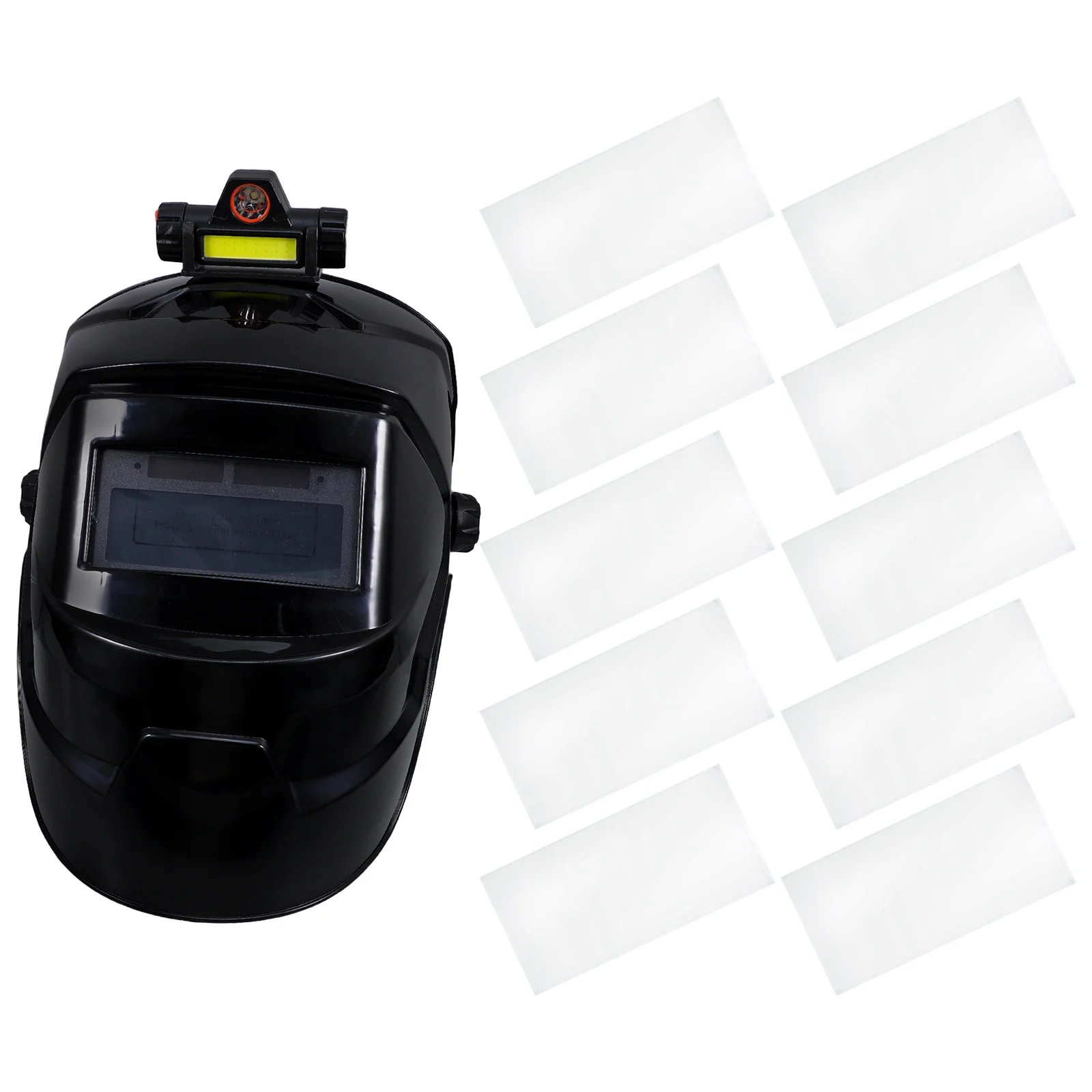 

1Set Electric Welding Hood Protective Mask Headlamp Low Light Safety Welder Protective Sheets Neck Cover