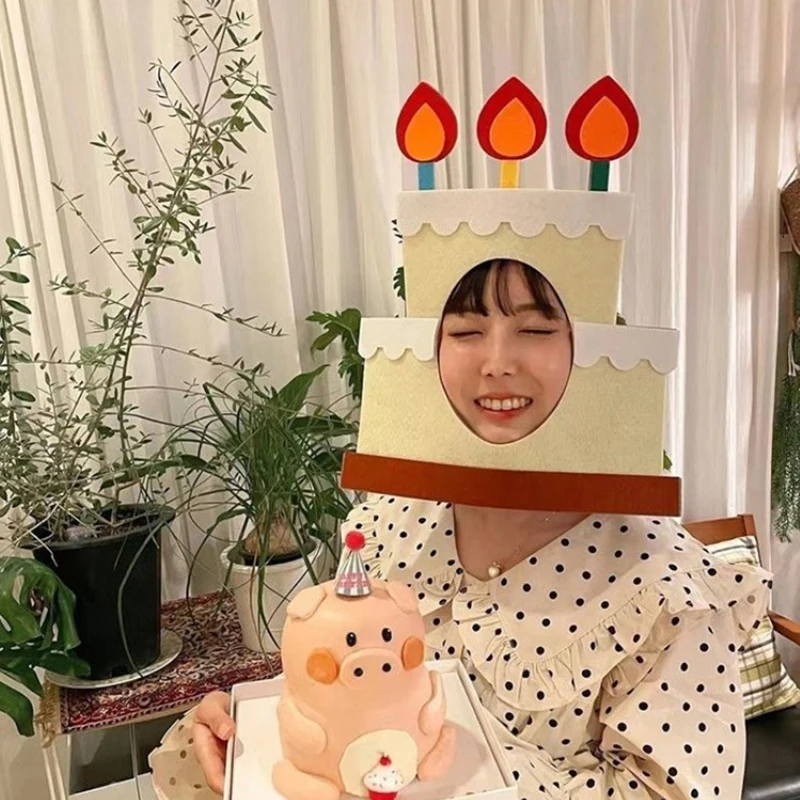 Birthday Party Supplies Funny Hat Ins Felt Birthday Hats photography props Party Cap with Rope Kids Party Cap Party Photo Props