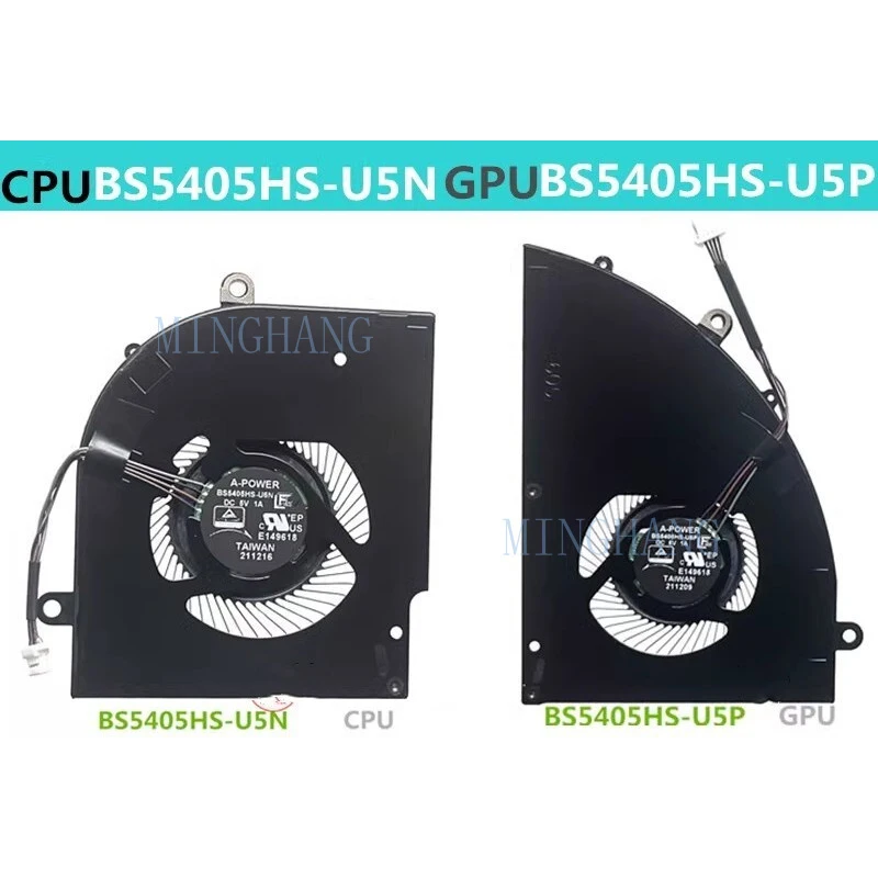

M New Laptop CPU GPU Cooling Fan For MSI Delta 15 A5Ex A5EFK MS-15CK BS5405HS-U5N