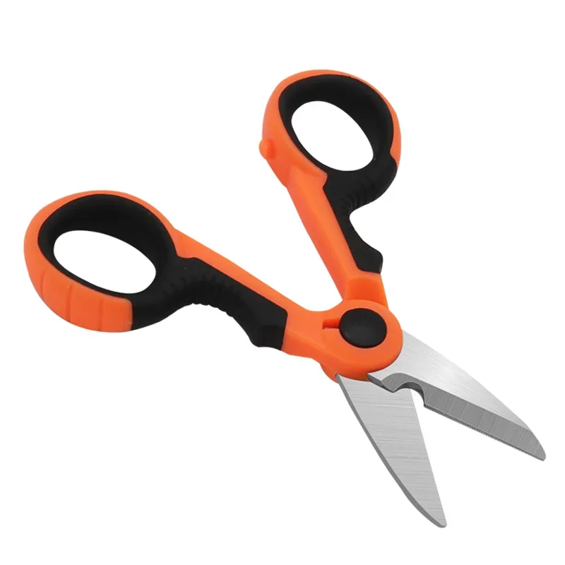 1pc Stainless Steel Fishing Scissor Accessories Electrician Portable Scissors Plier Cut  Lure Carp Fishing Tools