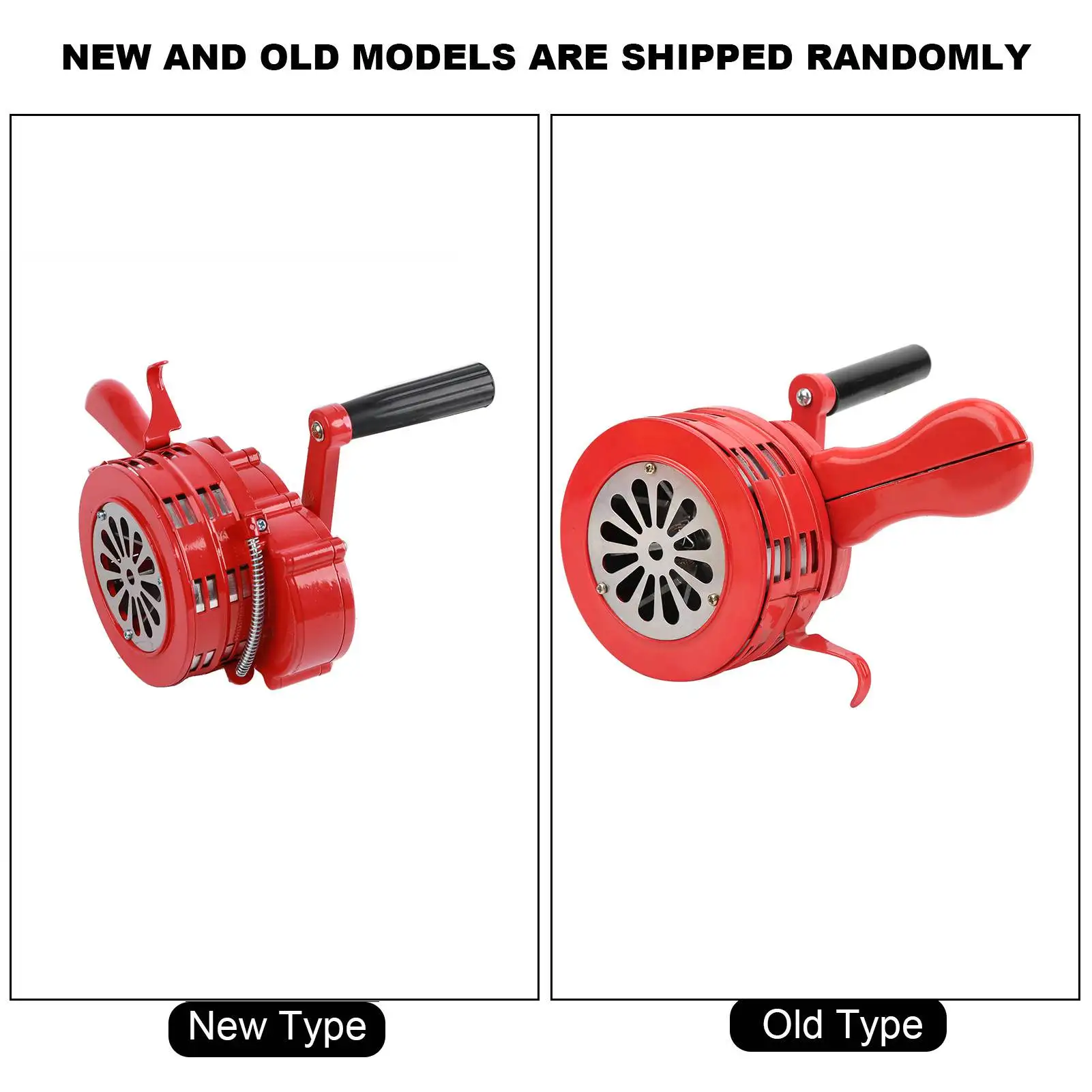 يده إنذار كرنك اليد صفارة الإنذار الأحمر المحمولة دليل تعمل إنذار للمدارس القوات منبه 120DB المحمولة صفارة الإنذار دليل إنذار #6