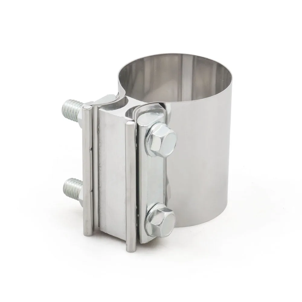 Exhaust Butt Joint Band Clamp 304 Stainless Steel Sleeve Coupler 2\