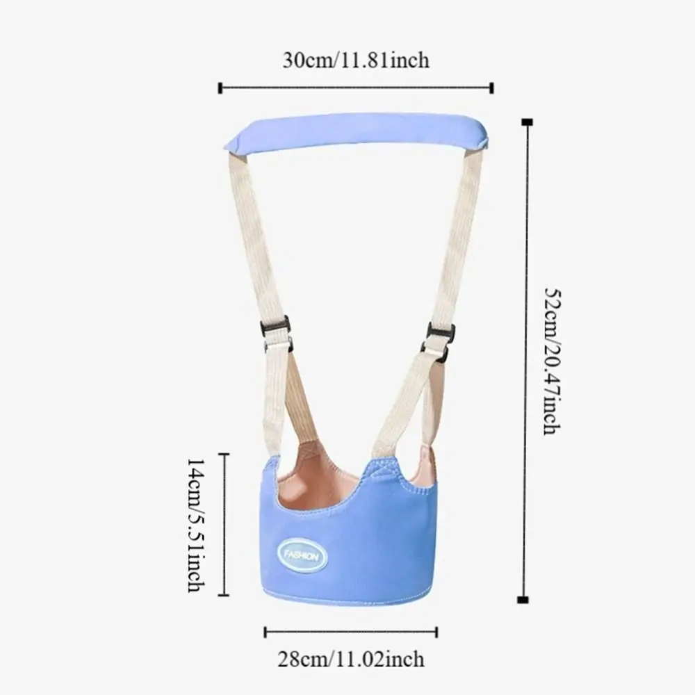 Cinturón ajustable para andador de bebé, arnés para caminar infantil multifuncional de mano, correa auxiliar para caminar de Color sólido de seguridad para niños