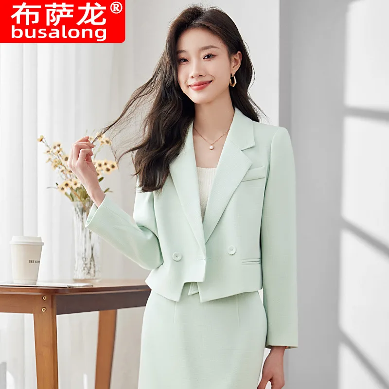 Short Suit Suit Skirt Women's Spring New Temperament Goddess Style Commuter Two-Piece Suit This Year Popular Beautiful Suit Skir