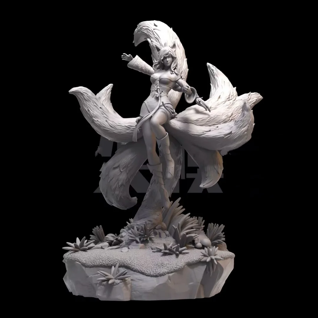 

Масштаб 1/24, фигурка из смолы, девятихвостая лиса Али, сборная модель, комплект, разобранная и неокрашенная игрушка для 3D-печати 1191