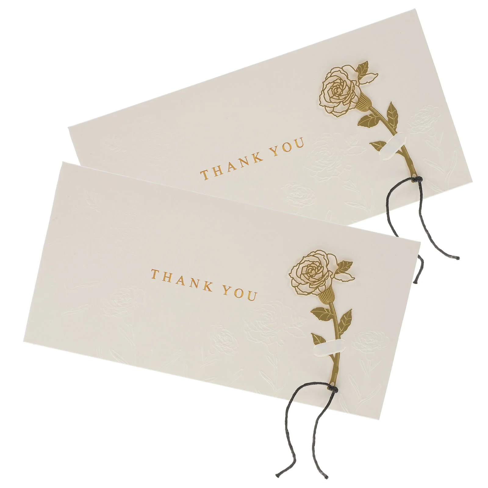 2 Pcs Greeting Card Embossed Cards Fall Thank You Bronzing Small Baby Shower Friendship Wedding Mini Paper Business