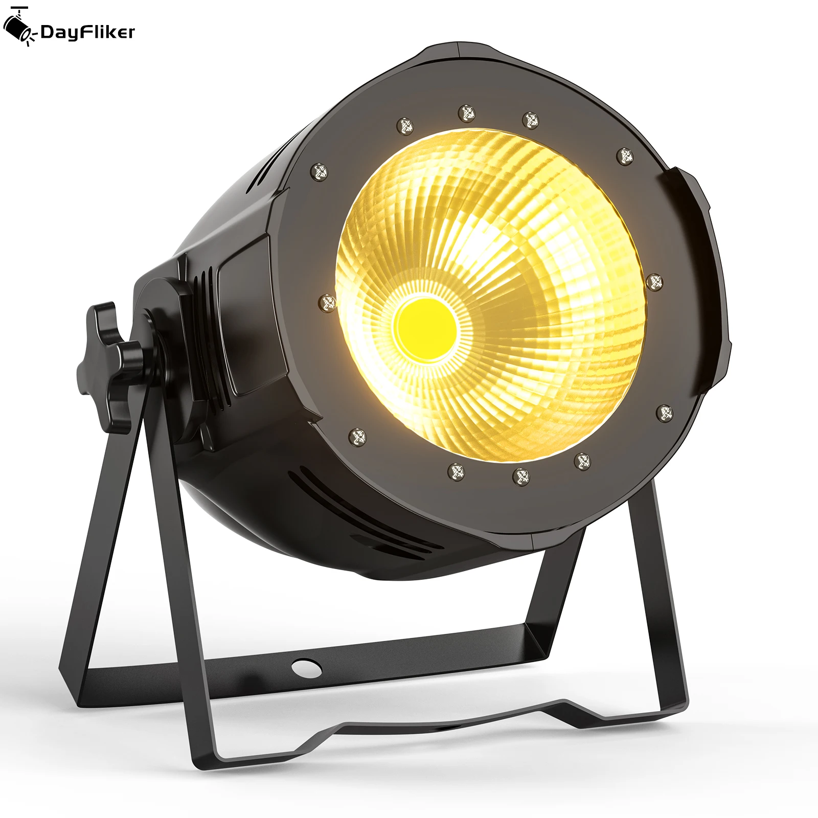 

Yiflamefly 100 Вт COB Par Light сценическое шоу эффект освещения DMX голосовое управление Uplight алюминиевый прожектор для вечеринки, концертного театра