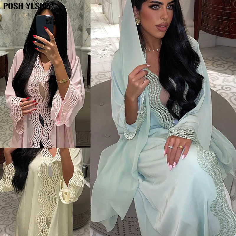 

Plus Size Abaya African Dresses for Women 2026 New Traditional Nigeria Embroidery Caftan Dress Abaya Musulman Robe Femme Clothes