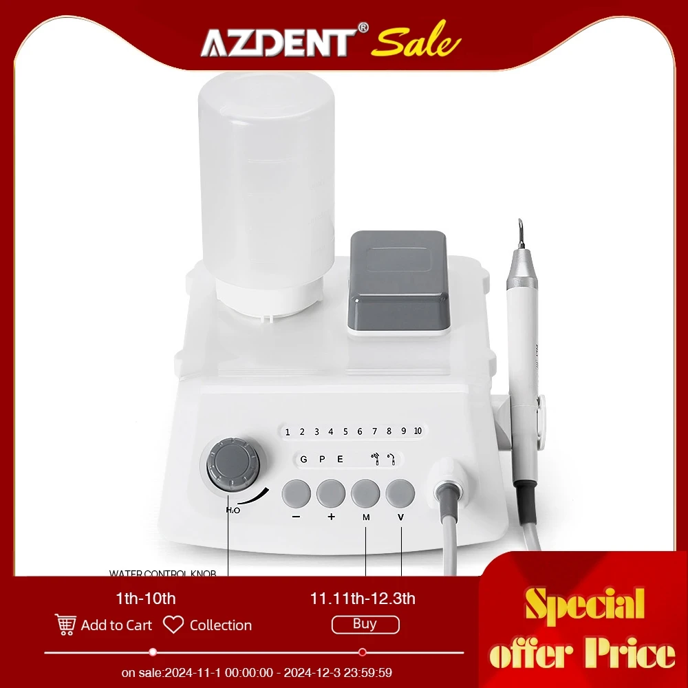 Azdent Wireless Control Ultrasonic Scaler With LED Detachable Handpiece Simple Version