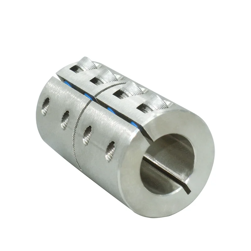 Couplings Motors Stainless Steel Slit Type High Torque Coupling Clamping Straight Cylinder Set Screw Couplings diameter 6-50mm