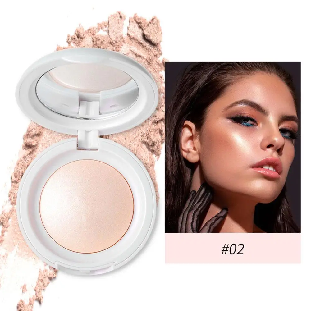 Zijdezacht Hoogglans Waterlicht Effen Kleine Gloeilamp Glitter Make-up Cosmetica Glad Hoogtepunt Poeder Contouren Gezicht N1P4