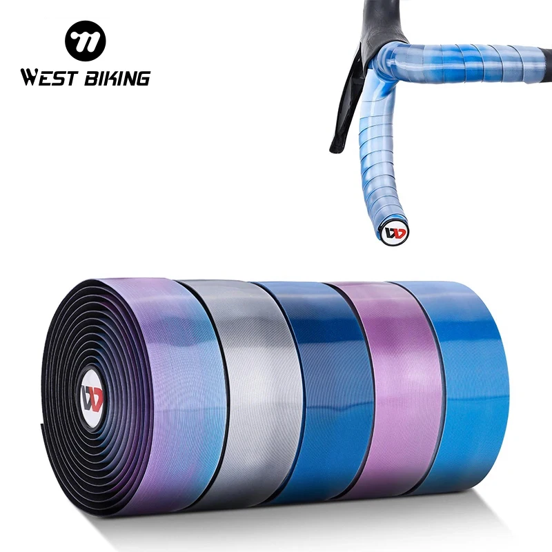 

WEST BIKING Bicycle Handlebar Tape Eva Grips Sponge Bike Handle Grip Tape Cycling Anti-slip Handlebar Raod Bike Bar Tape