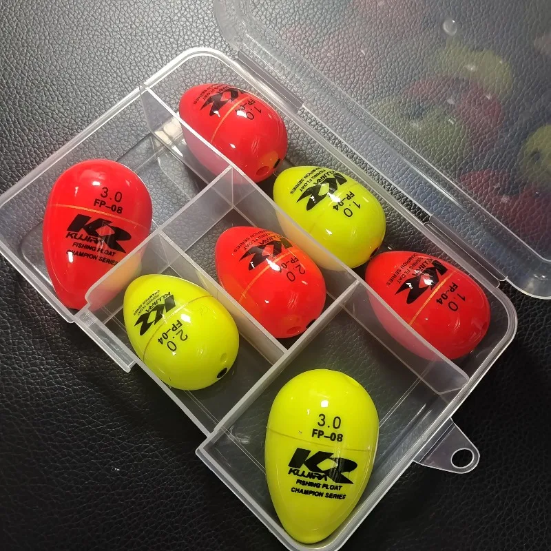 

7PCS Apo float 14cm Can Insert Night Light Rod Sea Fishing Float Big Belly Float Luminous Float Foaming Rock Fishing Float
