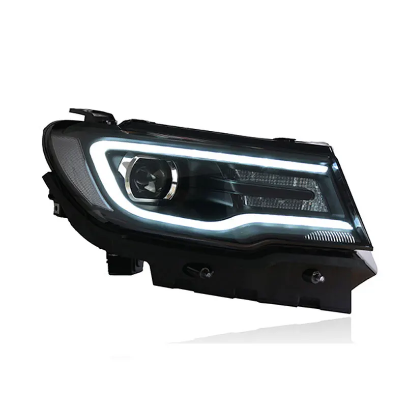 HOT Sale High Quality Upgrade to LED DRL LED Cornering Headlamp Headlight for Jeep Compass Head Lamp Head Light 2017-2021