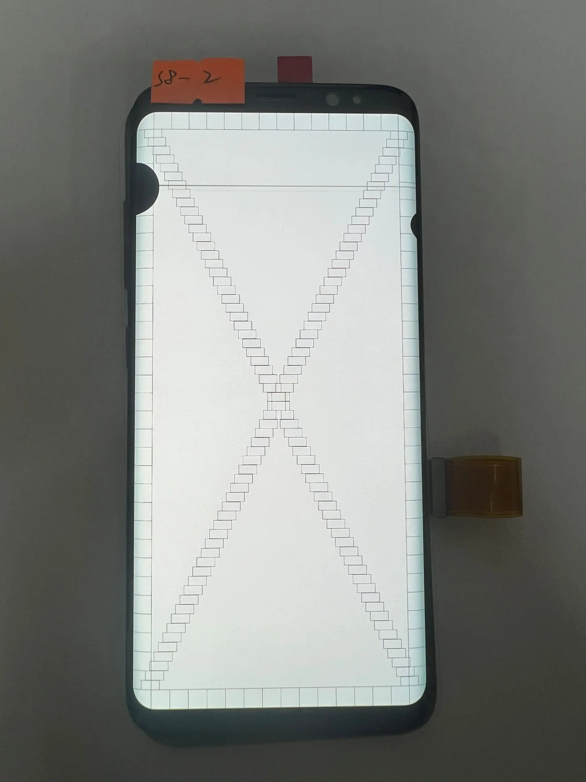 삼성 S8 LCD G950 G950F 터치 스크린 디지타이저 LCD 디스플레이용 AMOLED 결함점 라인, 삼성 갤럭시 S8 교체용