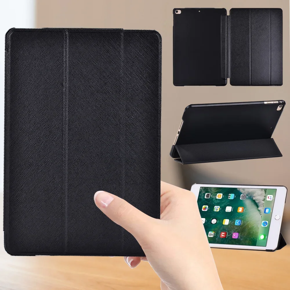 PU Leather Tablet Case for Apple IPad Air 1 2 3 4 5/5th 6th 7th 8th 9th/Mini 1 2 3 4 5/Pro 9.7/10.5/11 Tri-fold Stand Flip Cover